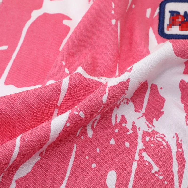 Street Art Paint Splash Cotton Tee Rose Pink - Gallery Image 5 - Detailed View