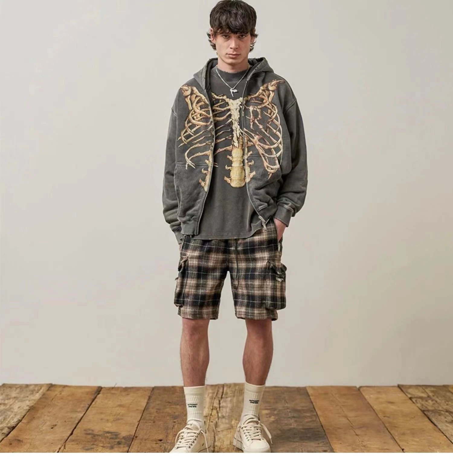 REPRESENT Skeleton Washed Tee Black - Gallery Image 8 - Detailed View