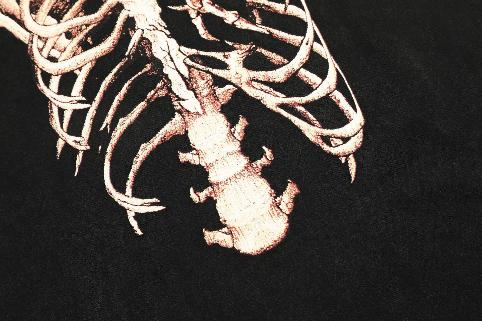 REPRESENT Skeleton Washed Tee Black - Gallery Image 11 - Detailed View