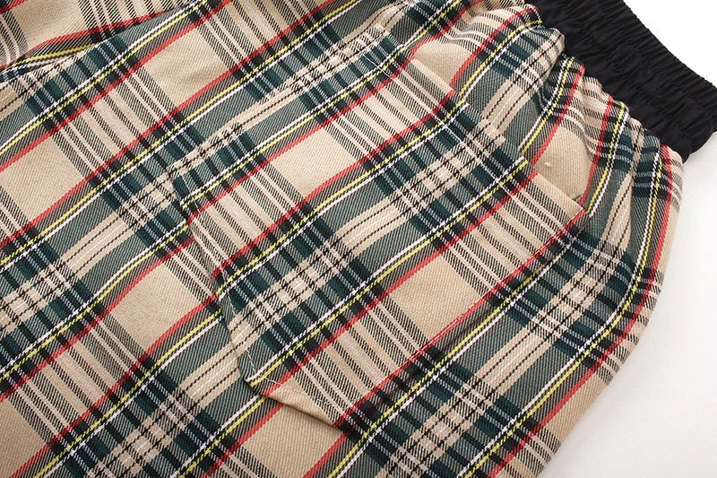Rhude Plaid Mesh Shorts Multicolor - Gallery Image 12 - Detailed View