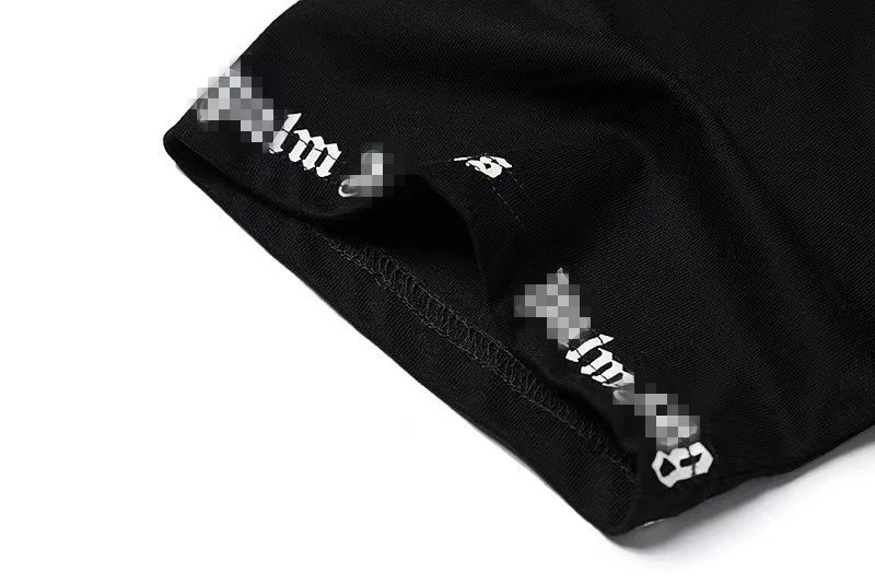 Streetwear Loose Graphic Cotton Tee Black Ivory - Gallery Image 9 - Detailed View