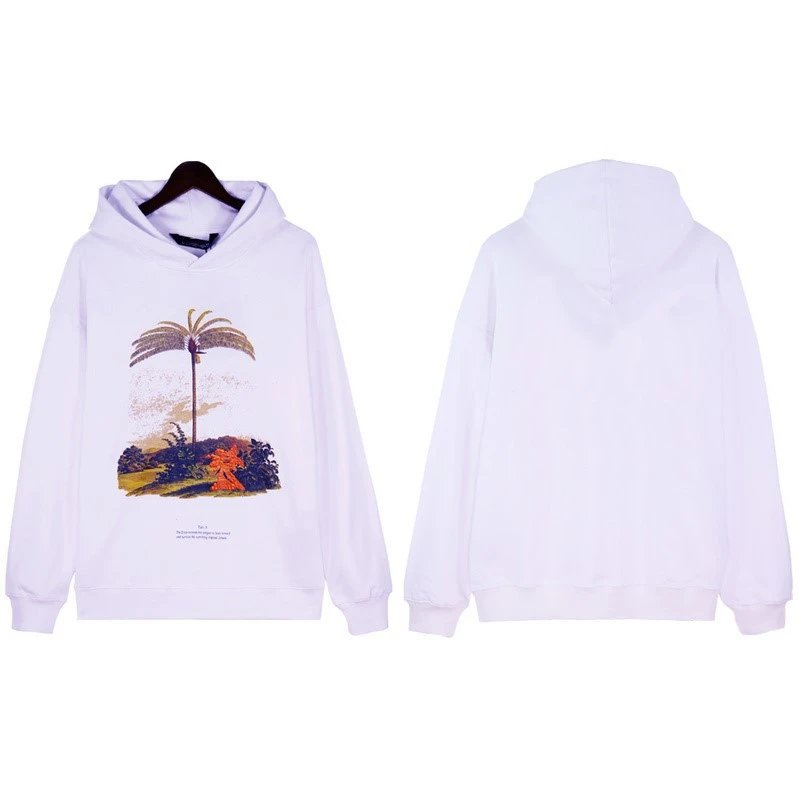 Street Style Palm Tree Hoodie Unisex Top - Snow White - Related Product - Cnfans
