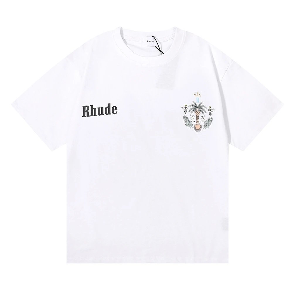 Rhude Island Palm Graphic Tee Multicolor - Gallery Image 6 - Detailed View