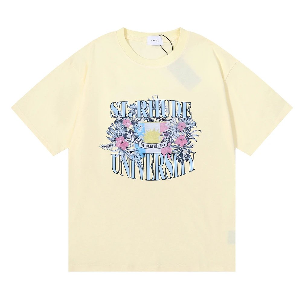 RHODE Floral Slogan Tee Multicolor - Gallery Image 4 - Detailed View