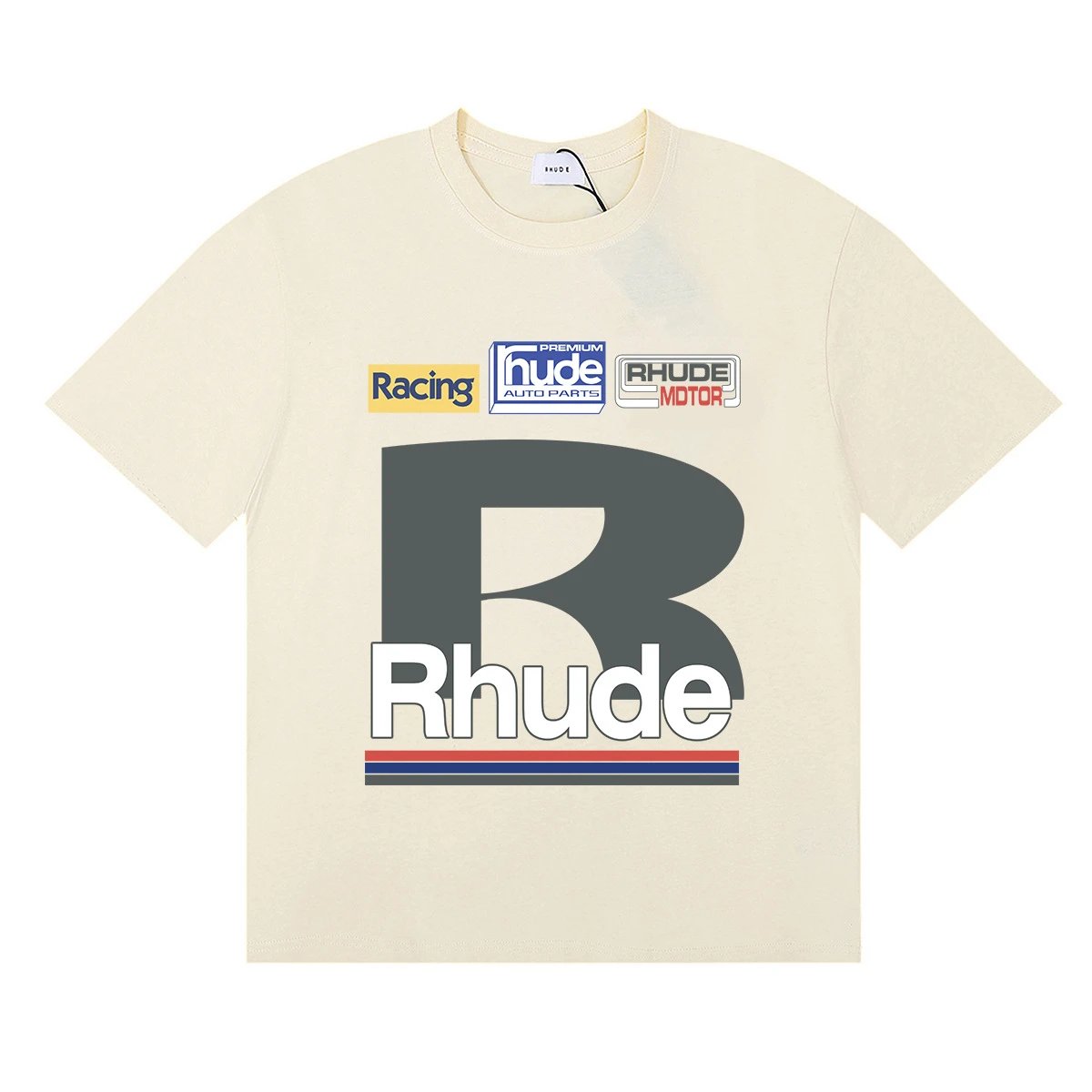 Rhude Graphic Tee Beige - Gallery Image 6 - Detailed View