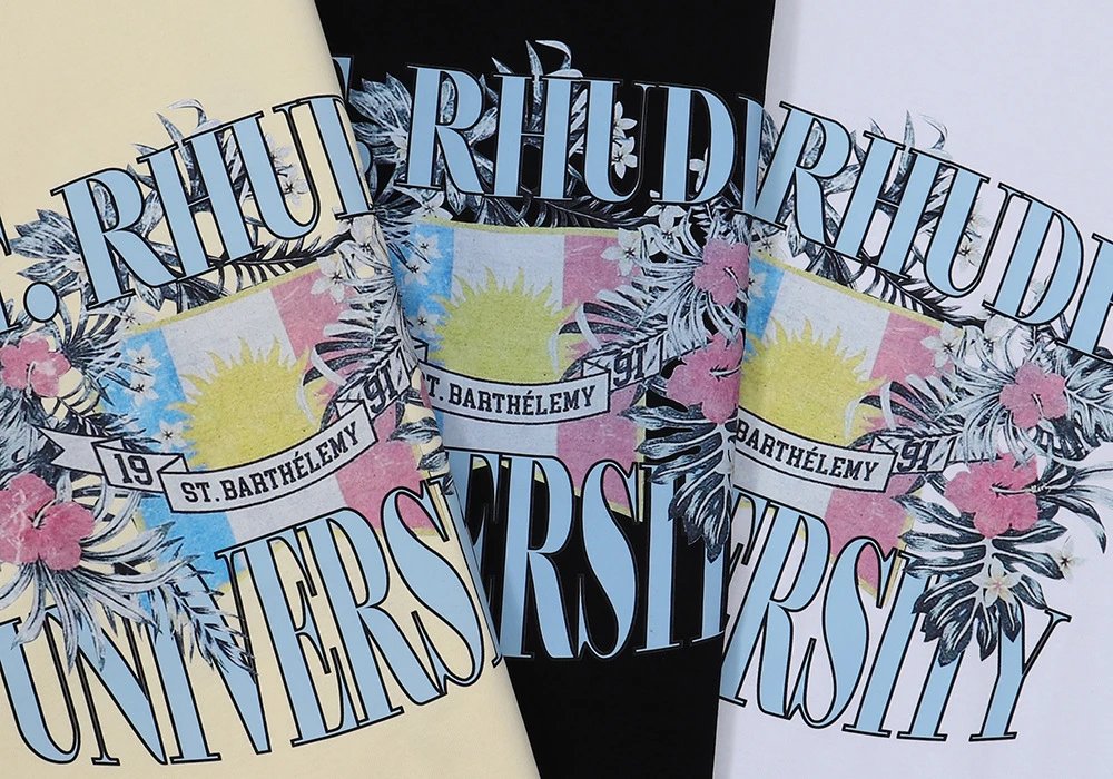 RHODE Floral Slogan Tee Multicolor - Gallery Image 10 - Detailed View