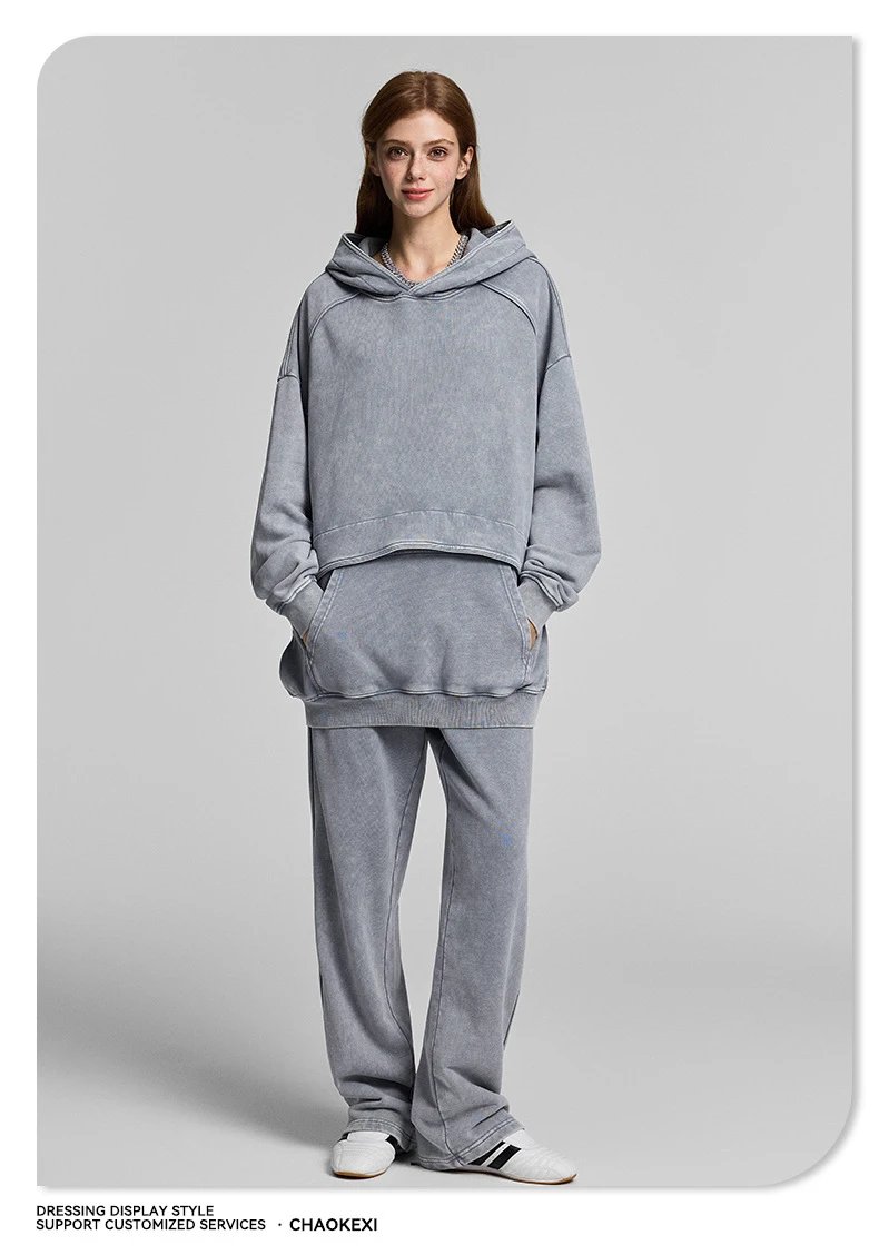 Men's Fleece Straight Leg Pants Casual Noir - Gallery Image 7 - Detailed View