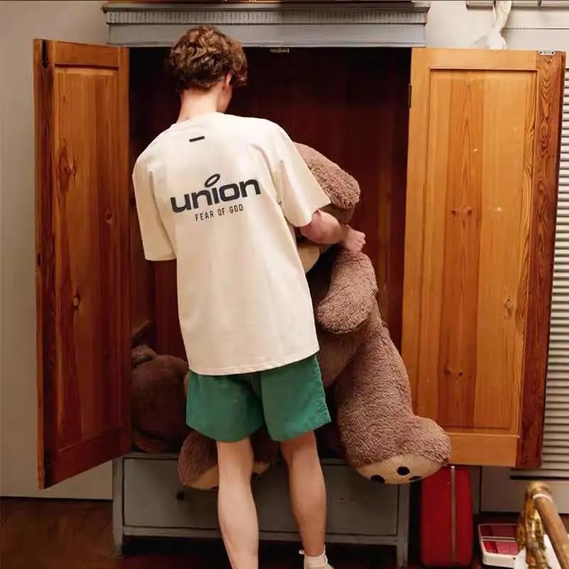 Streetwear Cotton Hip Hop Tee Ivory - Gallery Image 13 - Detailed View