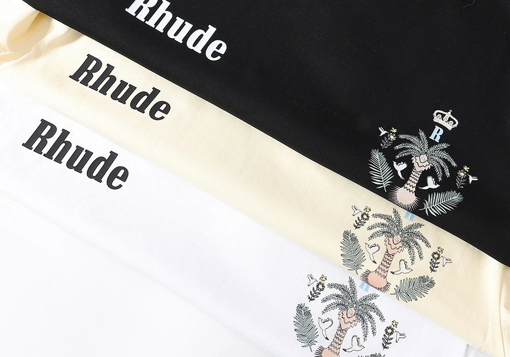 Rhude Island Palm Graphic Tee Multicolor - Gallery Image 9 - Detailed View