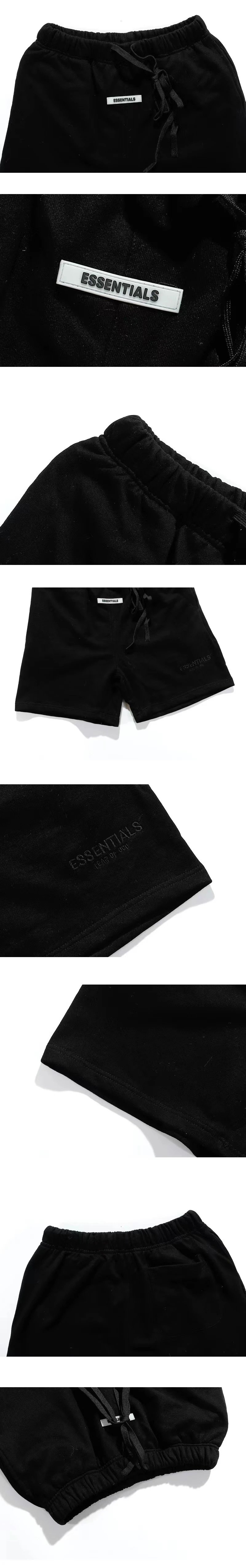 Casual Fleece Shorts Unisex Ash Gray - Gallery Image 13 - Detailed View