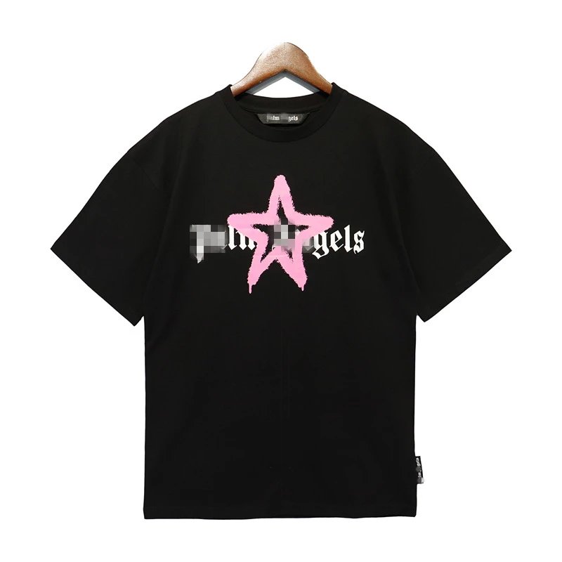 Graffiti Star Print Streetwear Tee Black - Related Product - Cnfans
