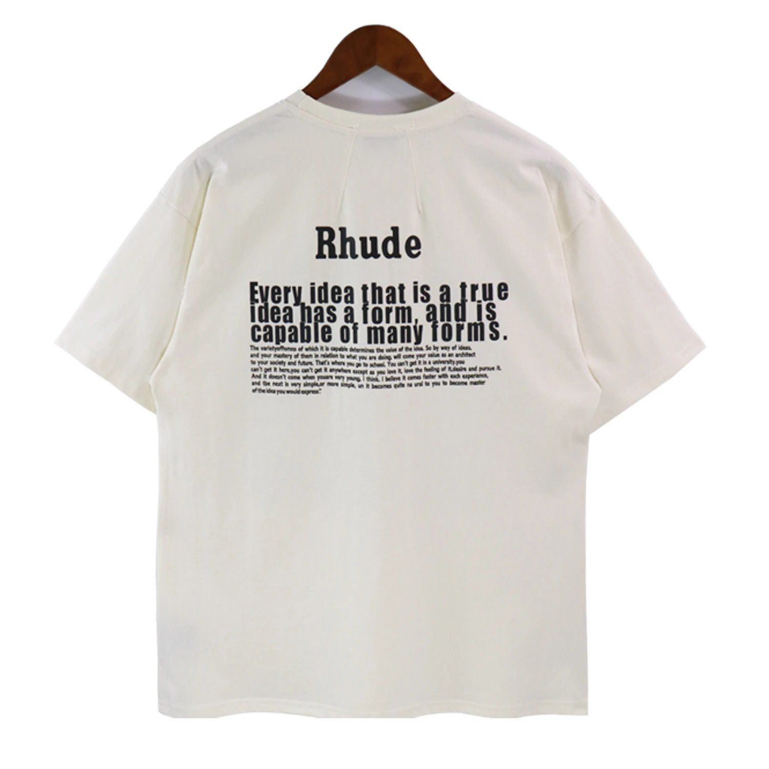 Rhude Slogan Print T-Shirt Multicolor - Gallery Image 5 - Detailed View