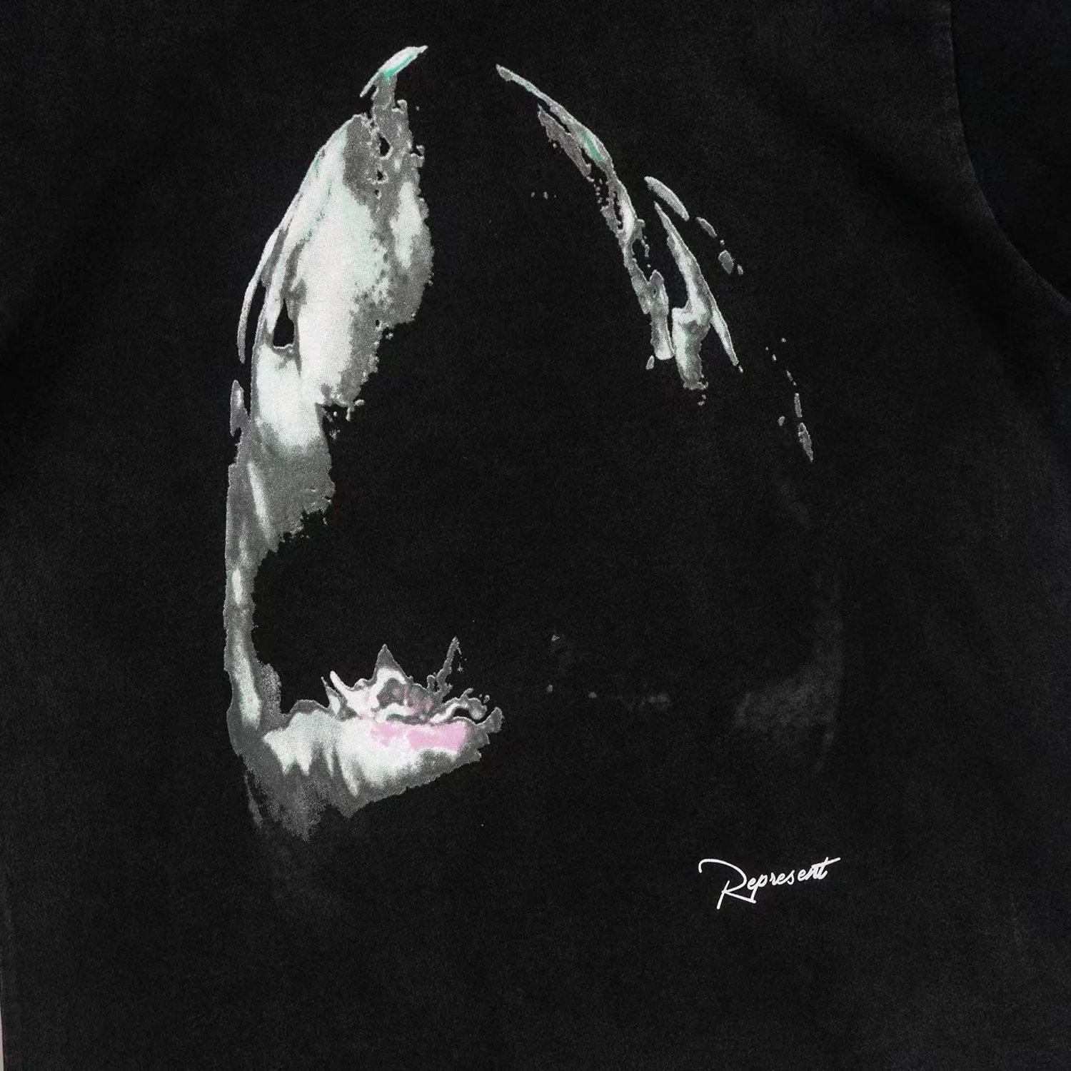 Represent Shark Tee Black - Gallery Image 6 - Detailed View