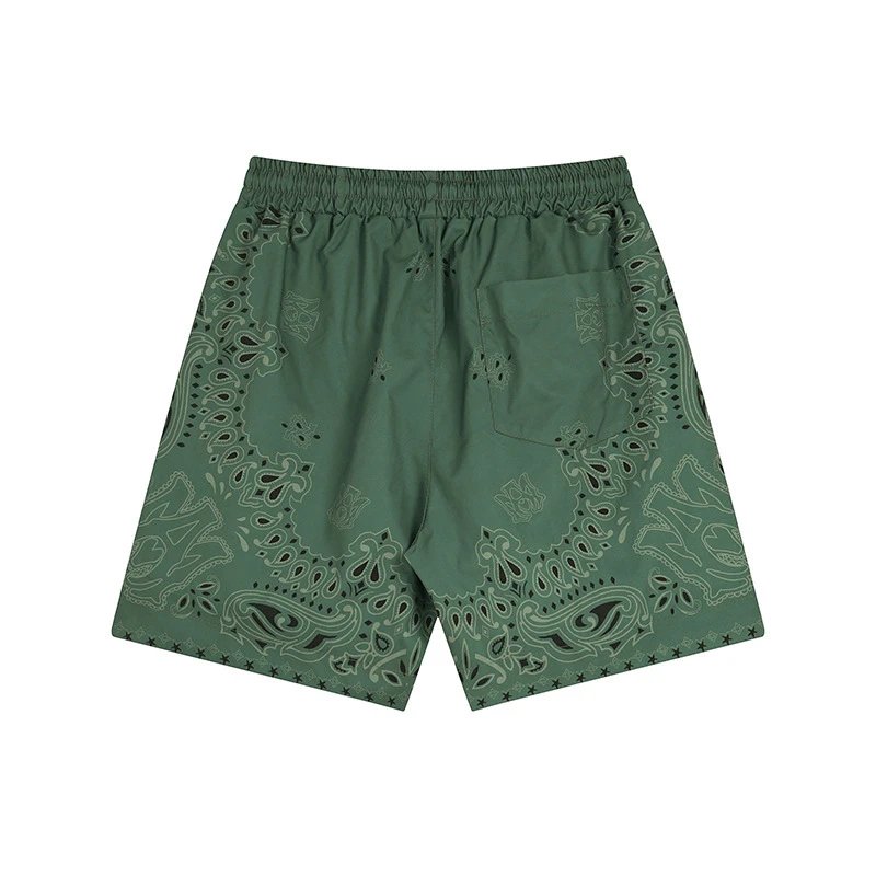 Bandana Print Vacation Shirt Set Onyx - Gallery Image 13 - Detailed View