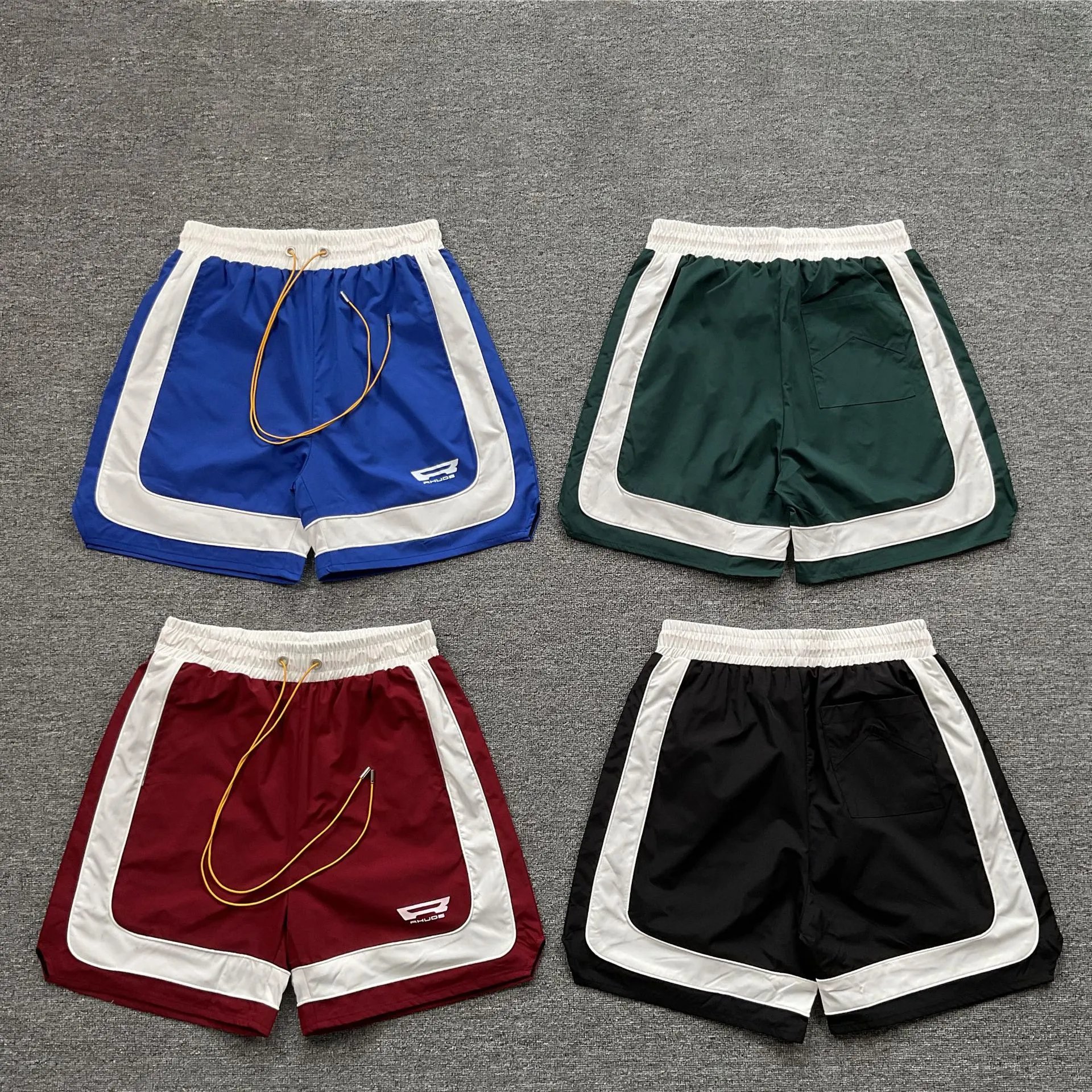 RHUDE Colorblock Shorts Multicolor - Gallery Image 2 - Detailed View