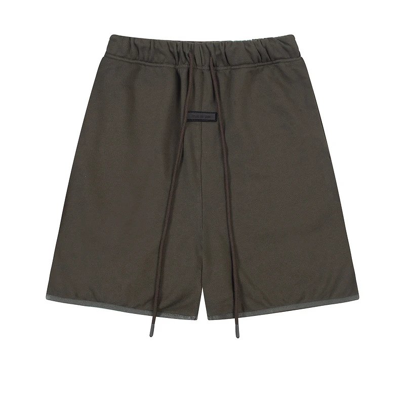Casual Cotton Shorts Olive - Essentials - Cnfans - $24.52