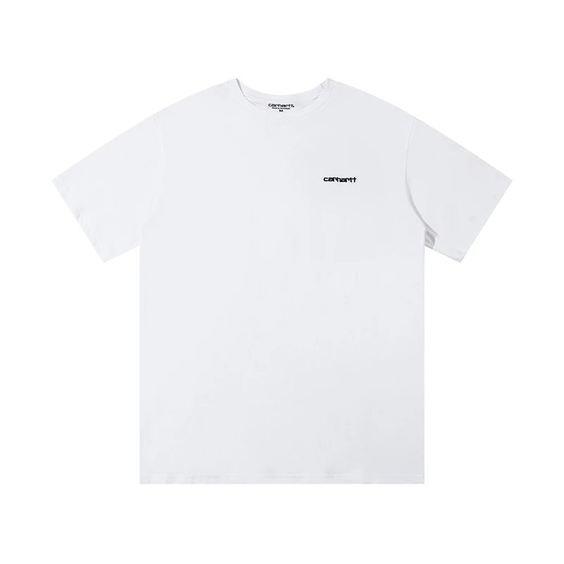 Casual Cotton Tee Unisex Top Bright White - Carhartt - Cnfans - $18.06