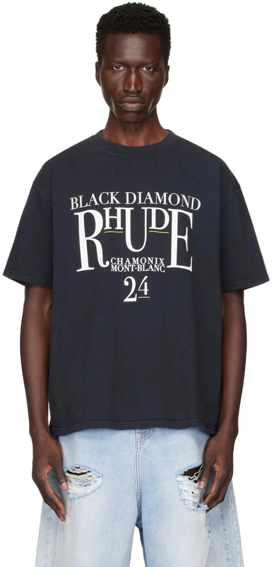 Rhude Skull Graphic Tee White - Gallery Image 10 - Detailed View