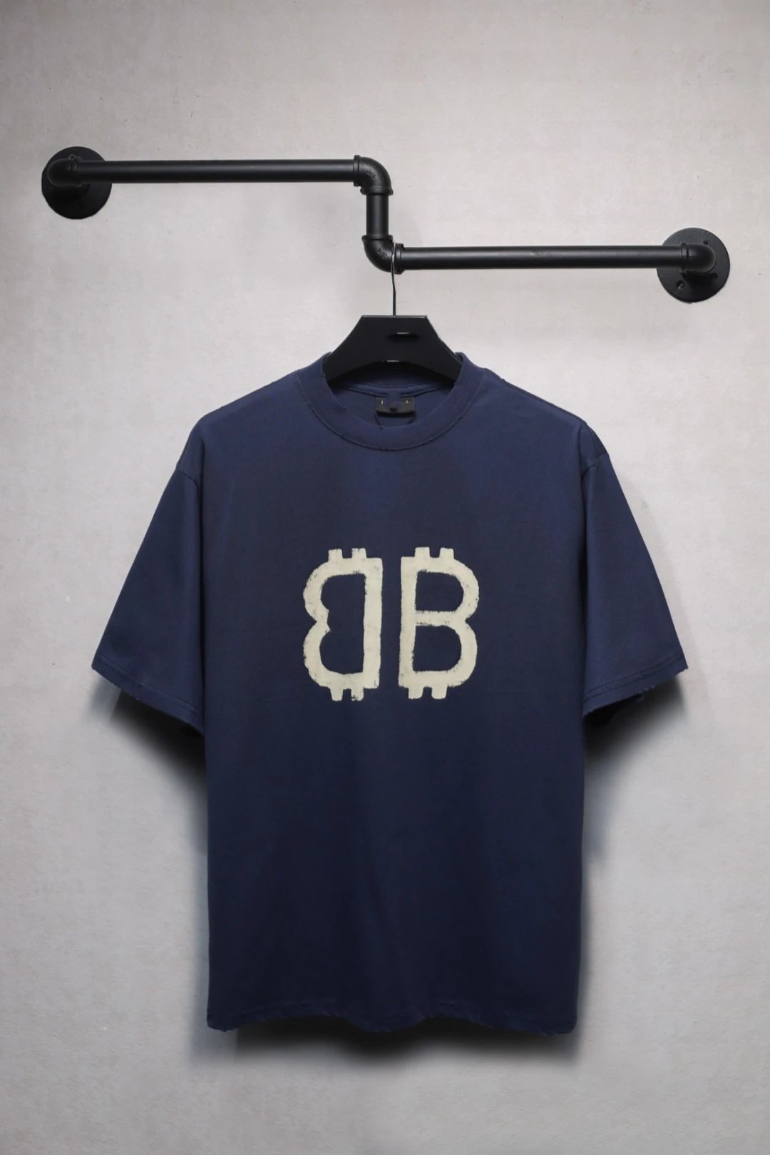 Balenciaga Bitcoin Print Tee, Blue - Related Product - Cnfans