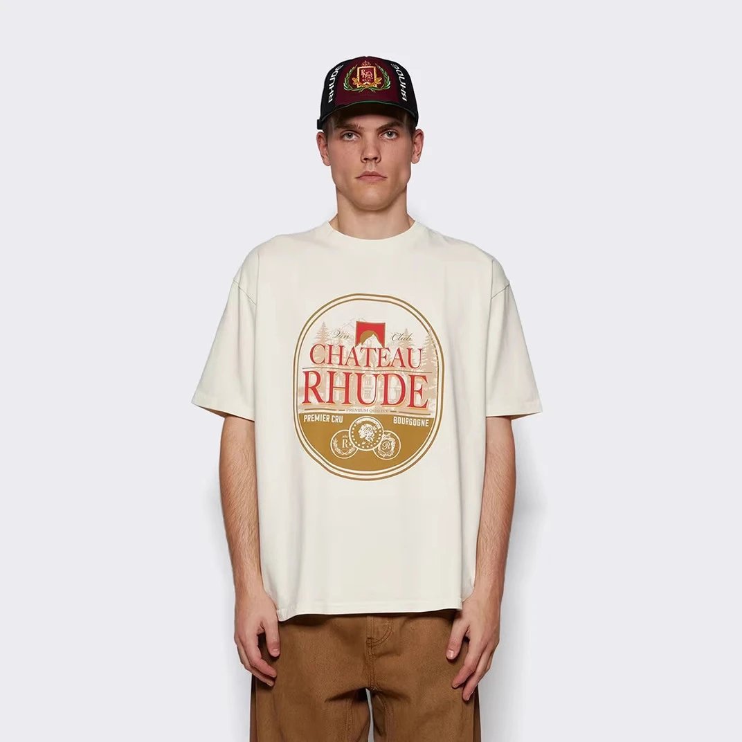 Rhude Geometric Logo T-shirt Black - Gallery Image 10 - Detailed View