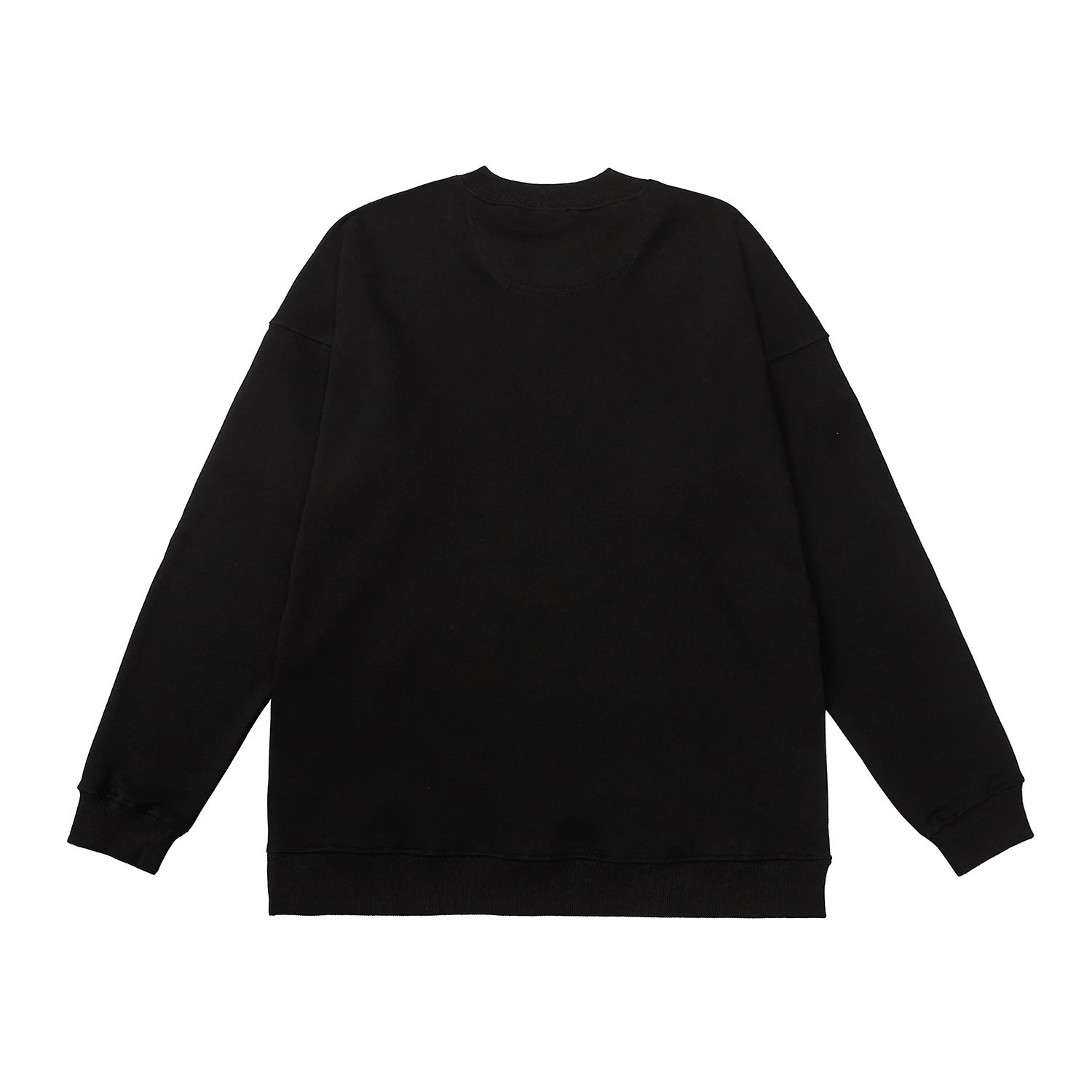 Street Style Smiley Embroidered Sweatshirt Mocha Brown - Gallery Image 8 - Detailed View