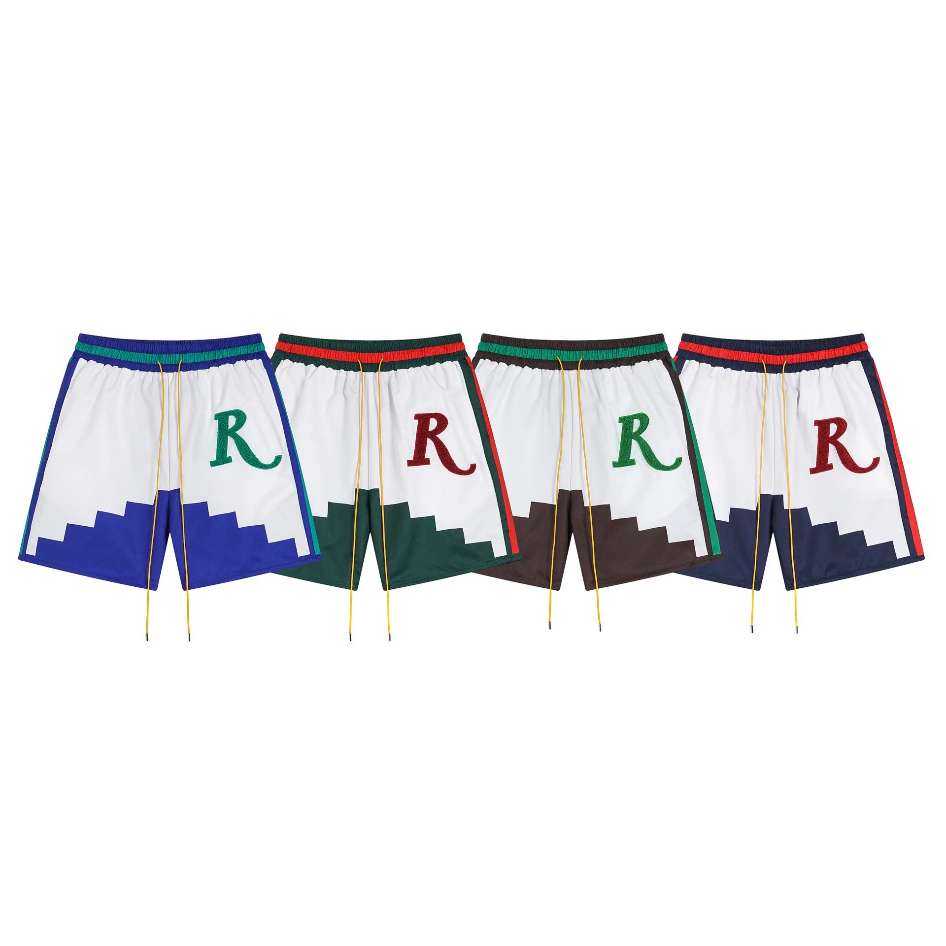 RHude Embroidered Block Shorts Multicolor - High Quality Product Image - Cnfans