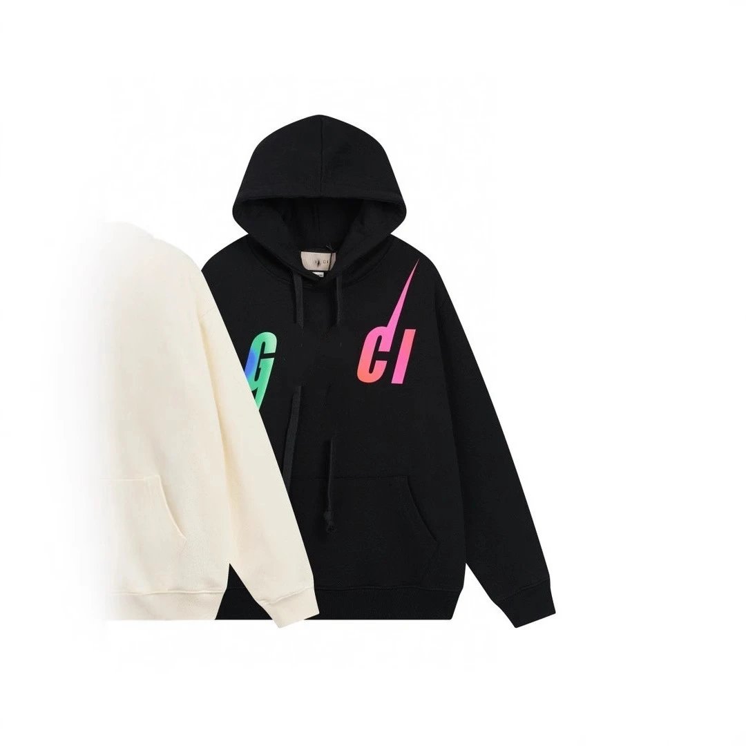 Fashion Cotton Pullover Hoodie Unisex Onyx - Gallery Image 3 - Detailed View