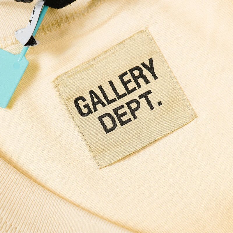 Lanvin x Gallery Dept Paint Splatter Tee Beige - Gallery Image 10 - Detailed View