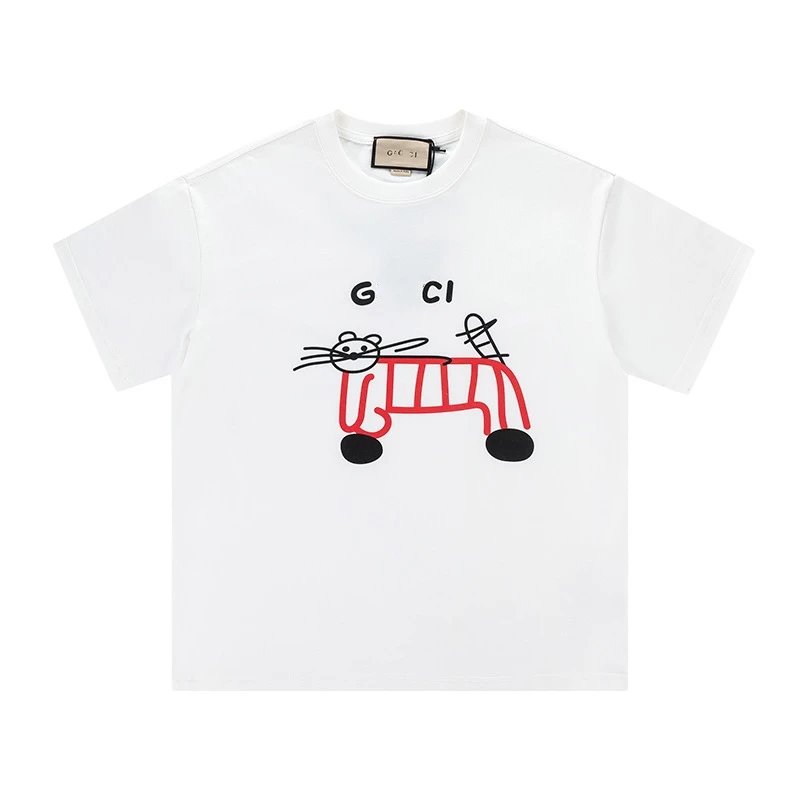 Casual Cotton Blend Graphic Tee Unisex Onyx - Gallery Image 6 - Detailed View