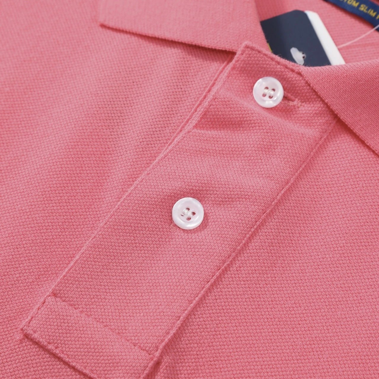 Classic Cotton Men's Polo Shirt Casual Tee Graphite - Gallery Image 14 - Detailed View