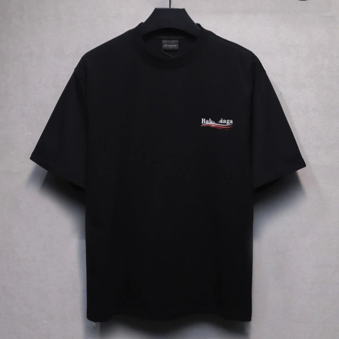 Cotton Casual Unisex Tee Crew Neck T-Shirt Onyx - Gallery Image 1 - Detailed View