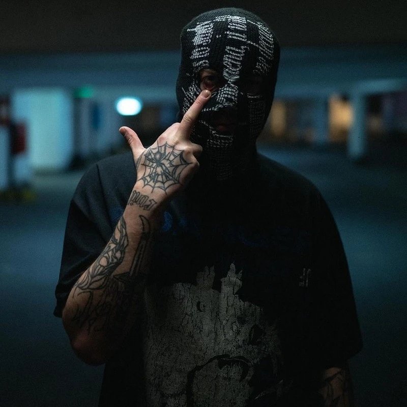 Streetwear Lightning Tiger Head Tee Black Sapphire - Gallery Image 13 - Detailed View