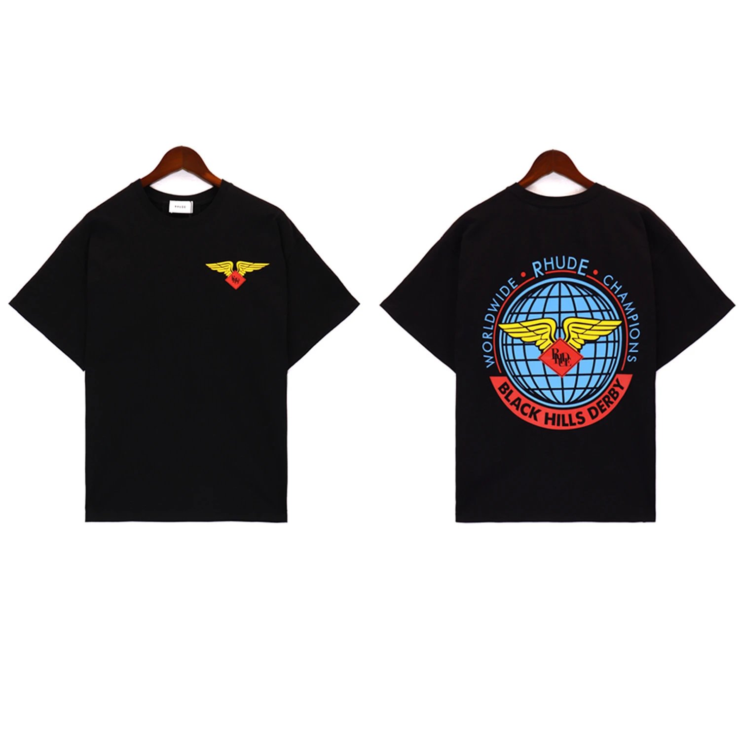 Rhude Wings Logo T-Shirt Multi - Gallery Image 2 - Detailed View