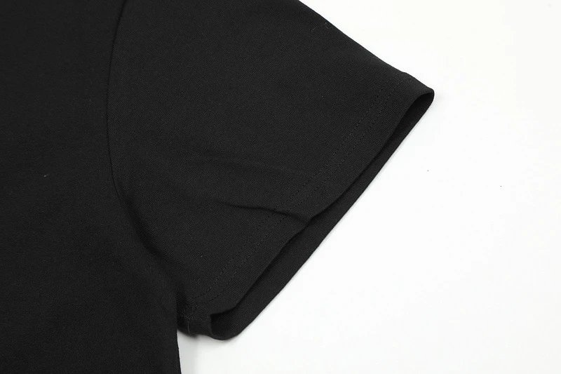 Hip-Hop Graphic Tee Ebony - Gallery Image 8 - Detailed View