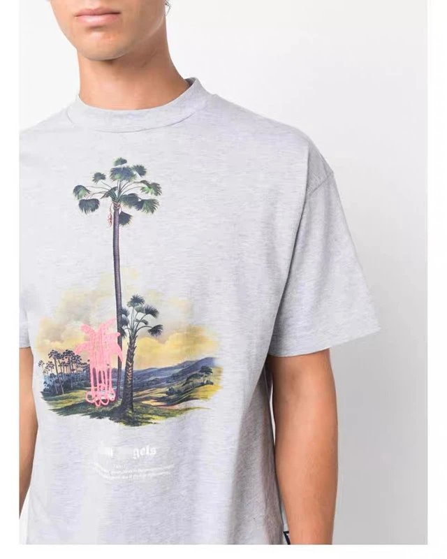 Streetwear Tree Print Tee Ash Grey - Gallery Image 9 - Detailed View