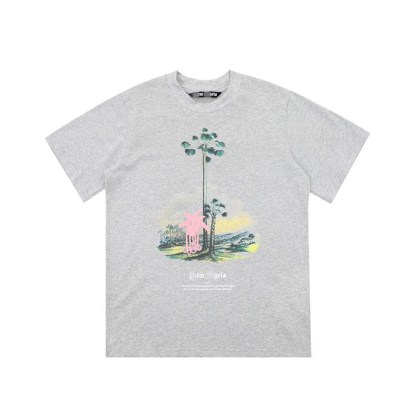 Streetwear Tree Print Tee Ash Grey - Gallery Image 3 - Detailed View