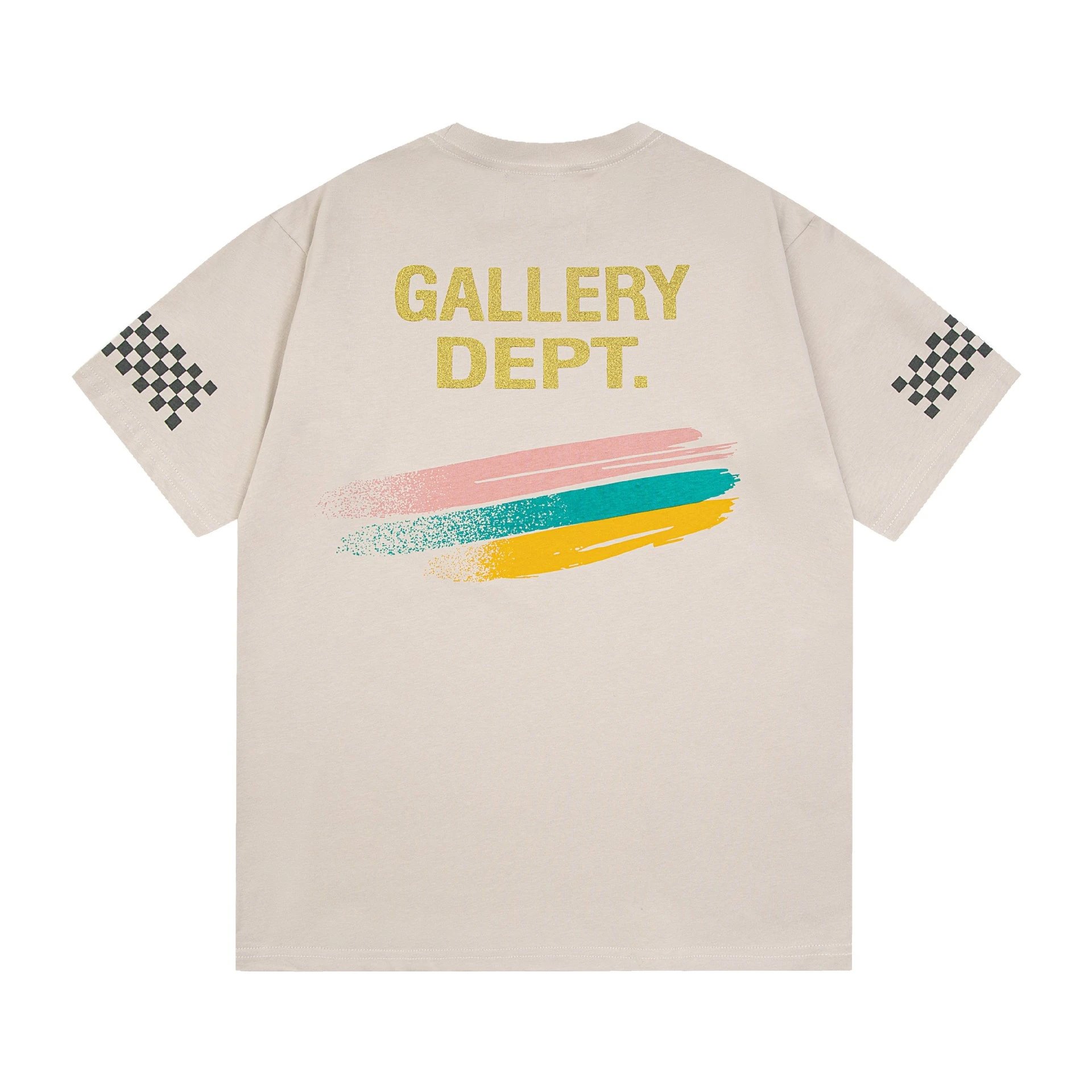 Gallery Dept Beige Racing T-shirt - Gallery Image 3 - Detailed View