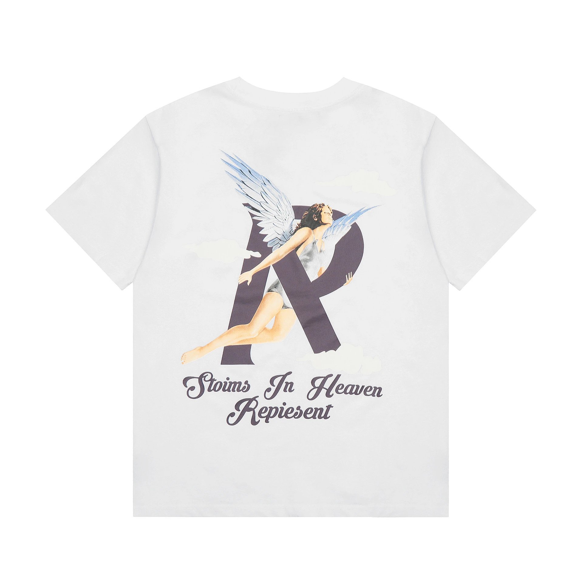 Represent Angel Print T-Shirt, Multi - Gallery Image 5 - Detailed View