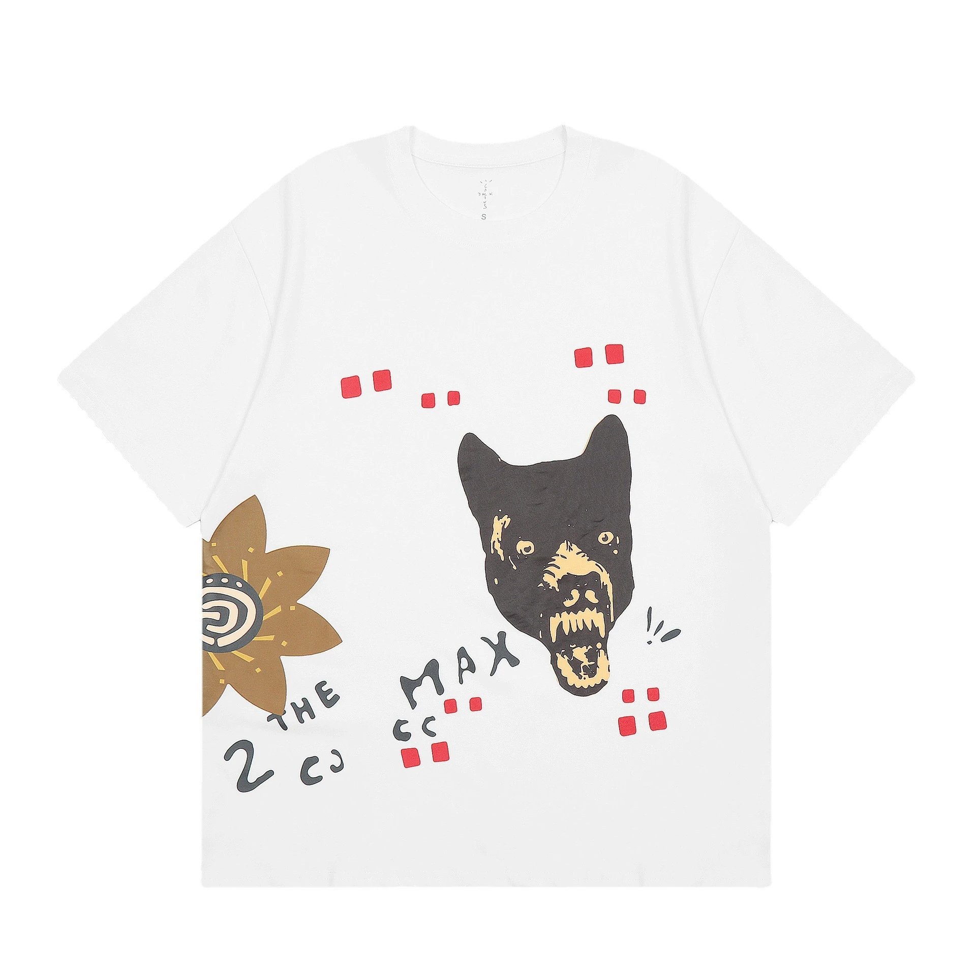 Street Graffiti Art Cotton T-Shirt Noir - Gallery Image 2 - Detailed View