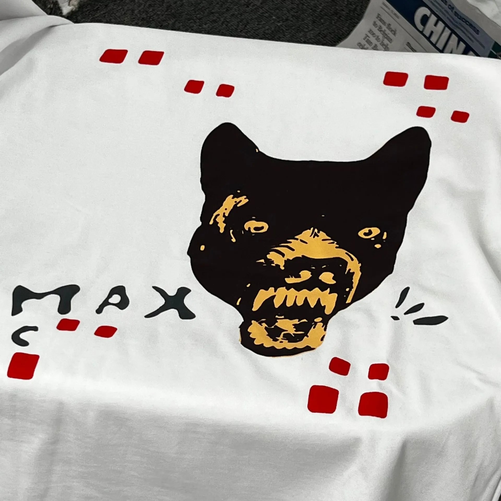 Street Graffiti Art Cotton T-Shirt Noir - Gallery Image 13 - Detailed View