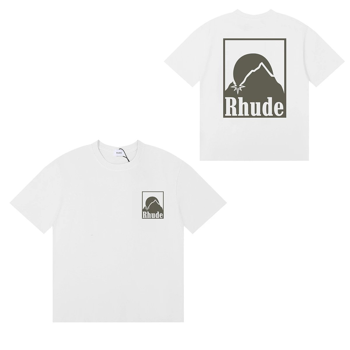 Rhude Sunset Print T-Shirt Multicolor - Gallery Image 4 - Detailed View