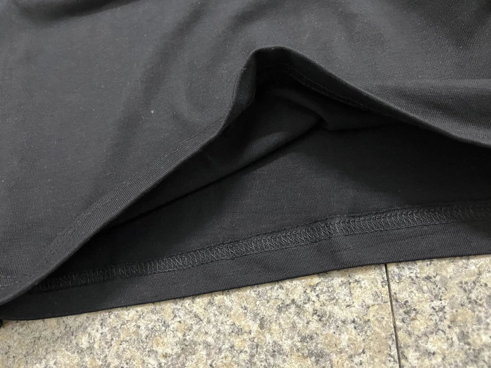 Streetwear Angel Bear Graphic Cotton T-Shirt Black White - Gallery Image 11 - Detailed View