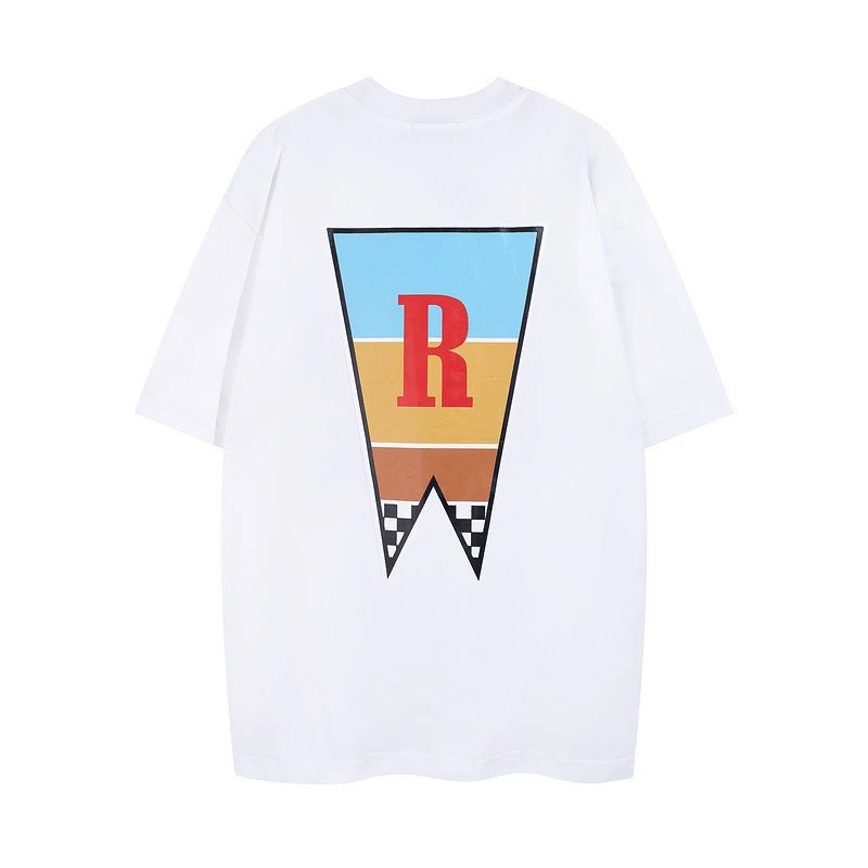 Rhude Graphic Oversized T-Shirt Multi - Gallery Image 3 - Detailed View
