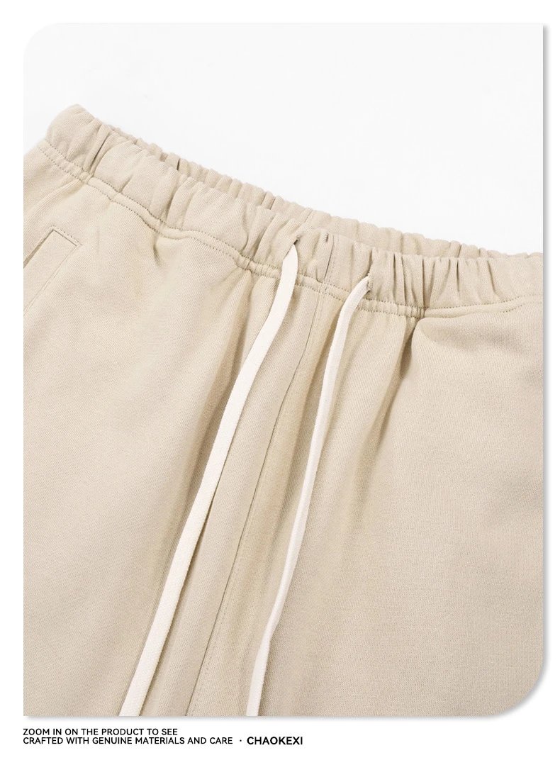 Men's Relaxed Fit Fleece Joggers, Autumn Khaki - Gallery Image 10 - Detailed View