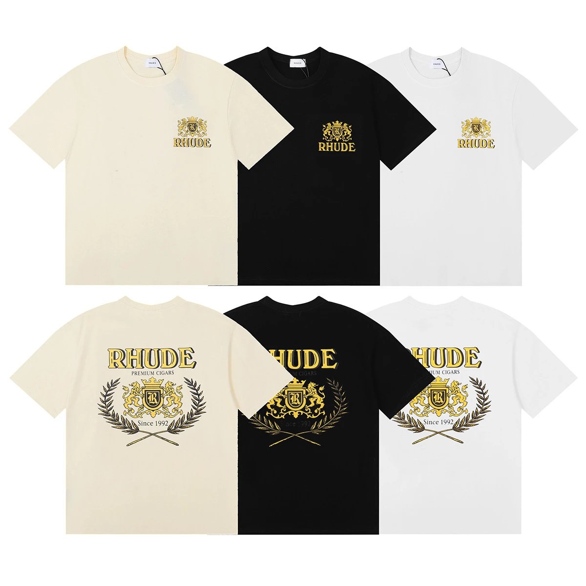 Rhude Vintage Badge T-Shirt Multicolor - Related Product - Cnfans