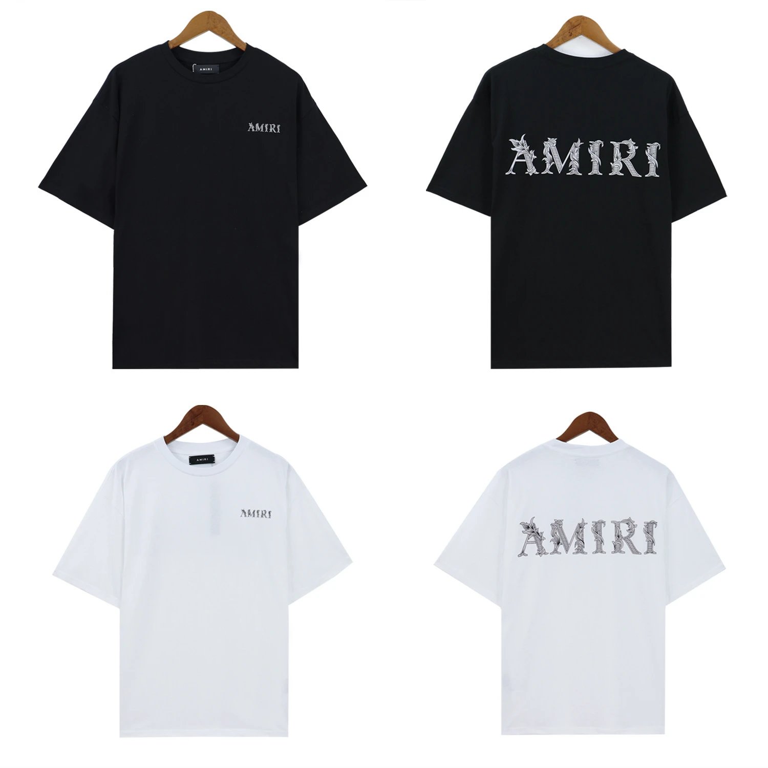 Amiri T-Shirt with Logo Print Black - High Quality Product Image - Cnfans