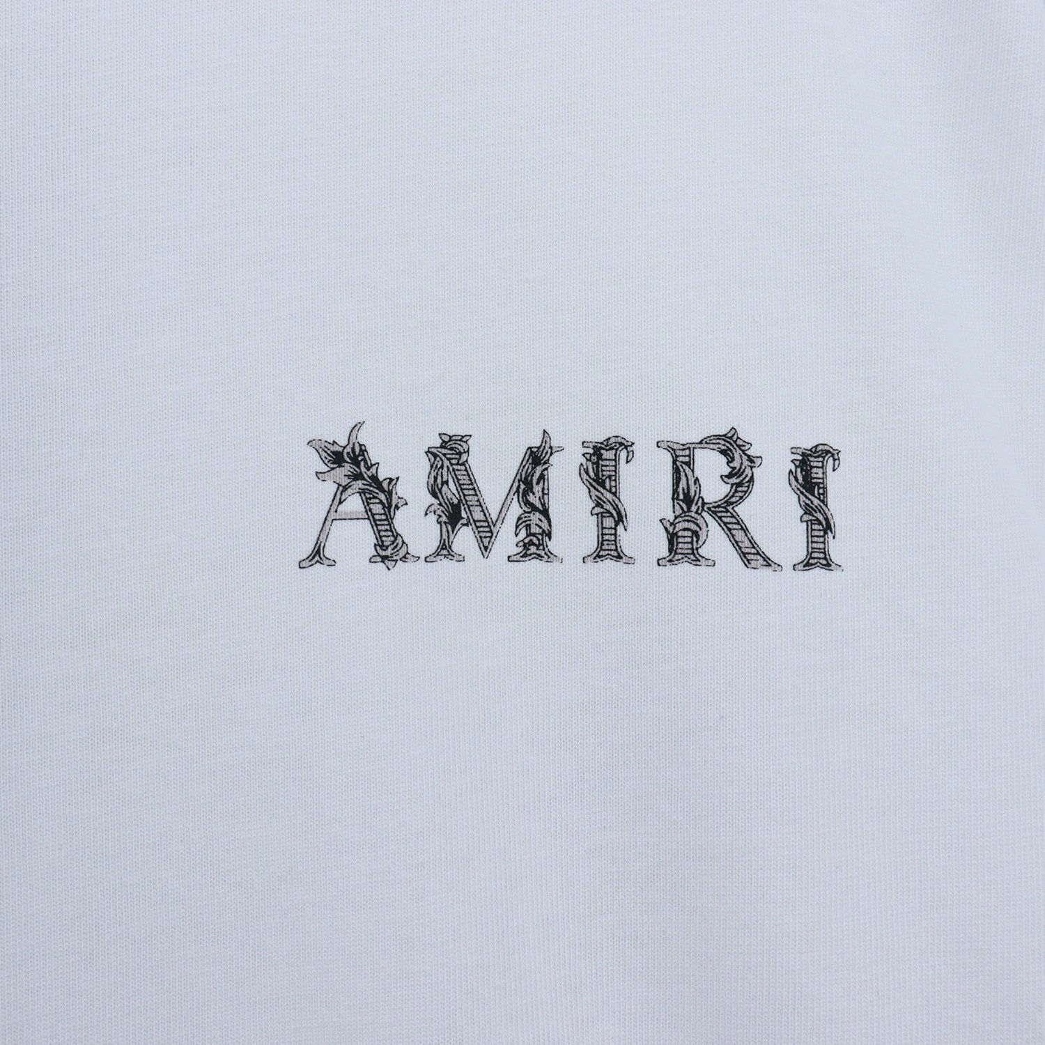 Amiri T-Shirt with Logo Print Black - Gallery Image 9 - Detailed View