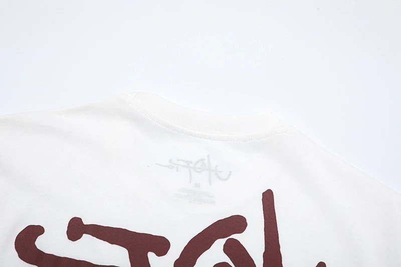 Streetwear Graphic Cotton Short Sleeve T-Shirt White - Gallery Image 5 - Detailed View