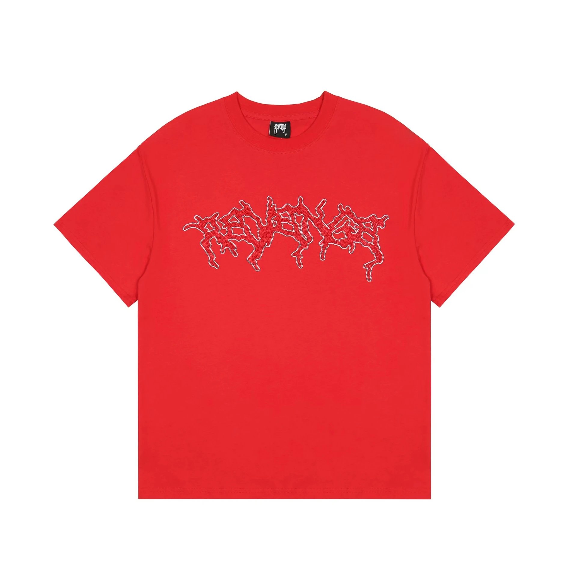 Revenge Red Rhinestone Tee Multicolor - Gallery Image 4 - Detailed View