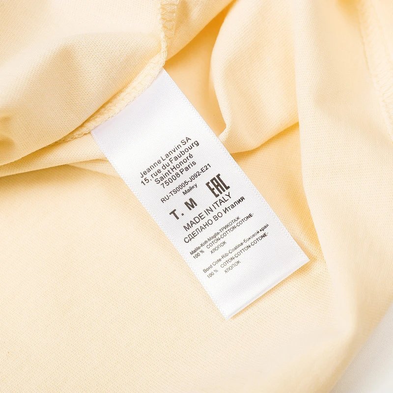 Lanvin x Gallery Dept Paint Splatter Tee Beige - Gallery Image 7 - Detailed View